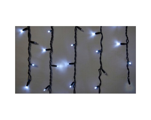 Гірлянда Delux Icicle 75LED 2x0.7m 18 flash білий/чорний IP44 EN (90012952)