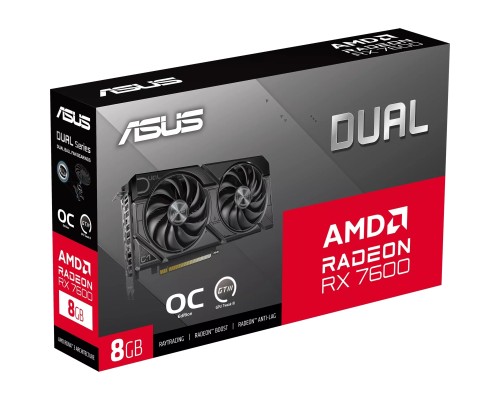 Відеокарта ASUS Radeon RX 7600 8Gb DUAL OC EVO (DUAL-RX7600-O8G-EVO)