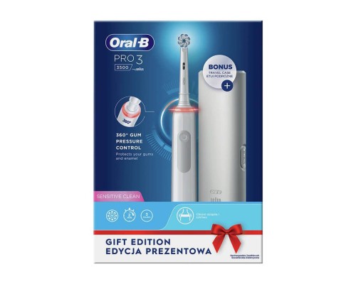 Електрична зубна щітка Oral-B PRO3 3500 D505.513.3X WT Gift Edition