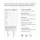 Зарядний пристрій ColorWay GaN Mini 65W PD Port PPS USB-C white (CW-CHS049PD-WT)