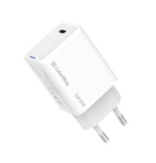 Зарядний пристрій ColorWay GaN Mini 65W PD Port PPS USB-C white (CW-CHS049PD-WT)