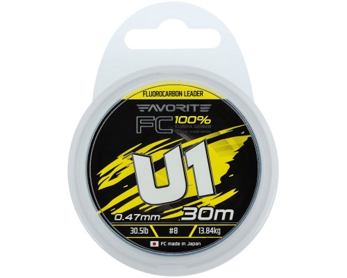 Флюорокарбон Favorite U1 FC 30m 8.0/0.47mm 30.5lb/13.84kg (1693.12.20)