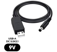 Кабель живлення USB to DC 5.5x2.1 9V 0.8m Armorstandart (ARM65662)