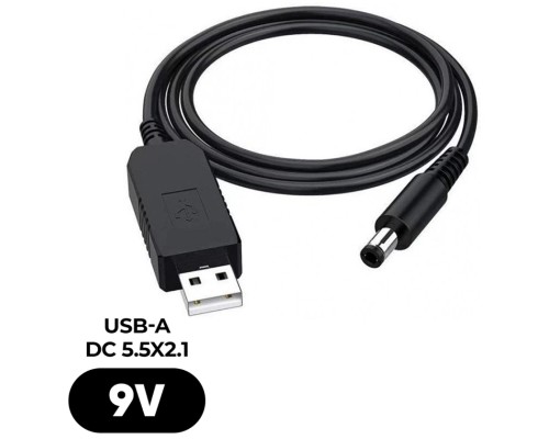 Кабель живлення USB to DC 5.5x2.1 9V 0.8m Armorstandart (ARM65662)