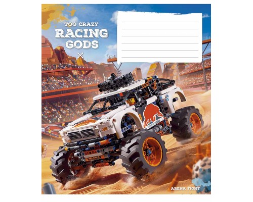 Зошит Школярик Racing gods 18 аркушів клітинка (018-3469K)