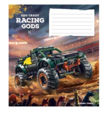 Зошит Школярик Racing gods 18 аркушів клітинка (018-3469K)