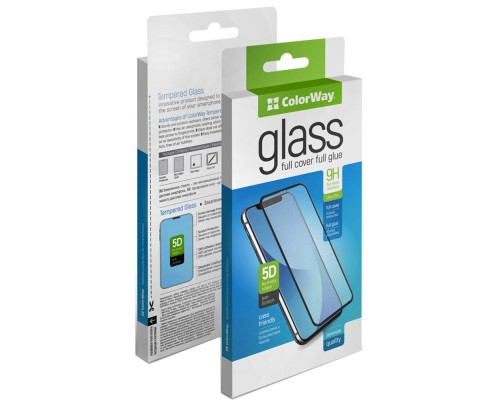 Скло захисне ColorWay 9H FC glue Samsung Galaxy A17 black (CW-GSFGSGA175-BK)