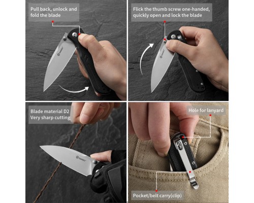 Ніж Ganzo G771-BK