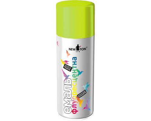 Аерозольна фарба для автомобіля New Ton флуоресцентна 1026 жовта, аер. 400 мл (000000682)