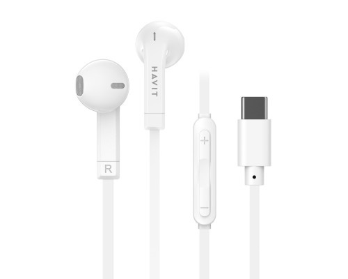 Навушники Havit HV-E336C USB-C White (HV-E336C)