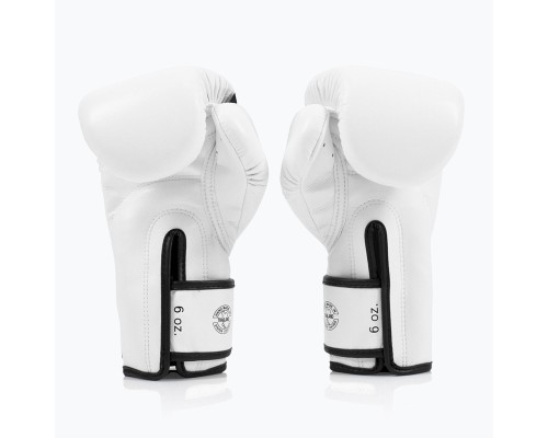 Боксерські рукавички Fairtex BGV14 White 12 унцій (бинти в комплекті) (BGV14_12oz_White)