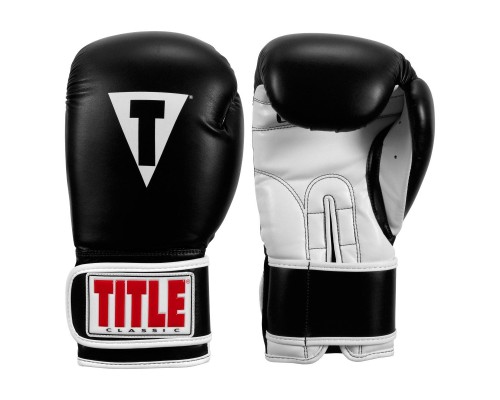 Боксерські рукавички Title Classic Pro Style 3.0 Black/White 14 oz (CVVTG3 14 BK/WH)