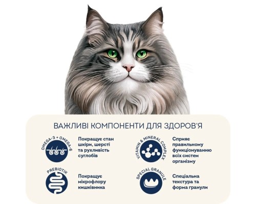 Сухий корм для кішок Home Food Hairball control For sterilised з індичкою та ягодами 400 г (4820290090026)