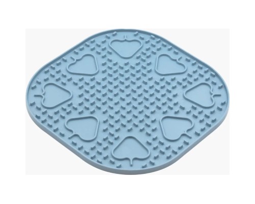 Універсальний посуд для тварин Fiboo Snoopy килимок для злизування ласощів та їжі, 25х25 см блакитний (FIB0255)