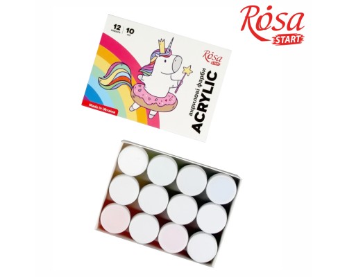 Акрилові фарби Rosa START Unicorn 12 x10 мл (4823098531005)
