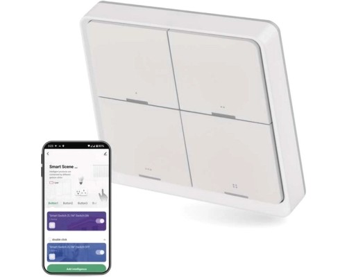 Розумний вимикач EMOS H5013 4 buttons ZigBee 3.0 White (H5013)