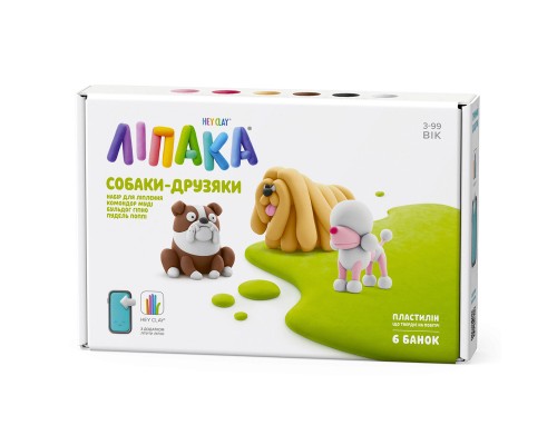 Набір для творчості Lipaka Собаки-друзяки Комондор Муді, Бульдог Гіпно, Пудель Поппі (60057-UA01)