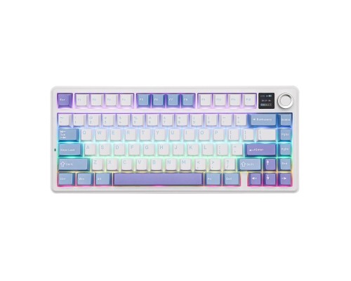 Клавіатура Aula F75 MAX Wireless/Bluetooth UA White/Blue (6978080501158)