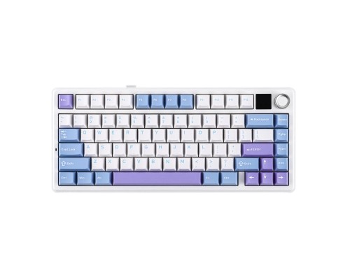 Клавіатура Aula F75 MAX Wireless/Bluetooth UA White/Blue (6978080501158)