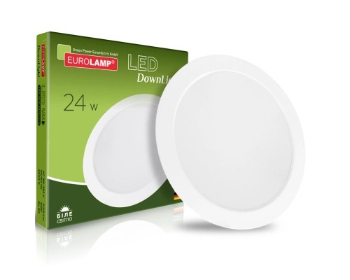 Світильник Eurolamp Downlight NEW 24W 2150Lm 4000K (LED-DLR-24/4(new))