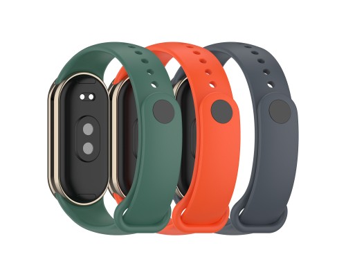 Ремінець до фітнес браслета Armorstandart комплект 3шт Xiaomi Smart Band 10/9/8 Basic (ARM75072)