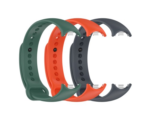 Ремінець до фітнес браслета Armorstandart комплект 3шт Xiaomi Smart Band 10/9/8 Basic (ARM75072)