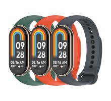 Ремінець до фітнес браслета Armorstandart комплект 3шт Xiaomi Smart Band 10/9/8 Basic (ARM75072)