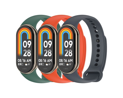 Ремінець до фітнес браслета Armorstandart комплект 3шт Xiaomi Smart Band 10/9/8 Basic (ARM75072)