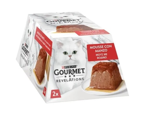 Паштет для котів Purina Gourmet Revelations мус з яловичиною 2х57 г (7613287070005)