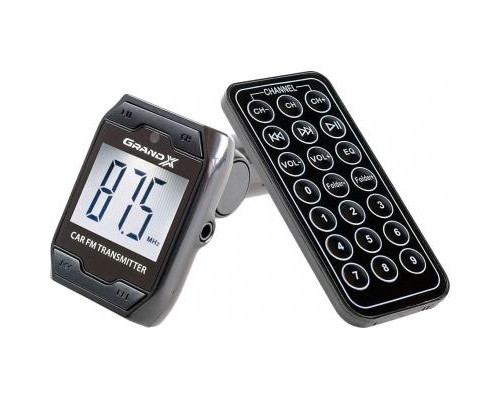FM модулятор Grand-X CUFM71GRX black SD/USB (CUFM71GRX) 