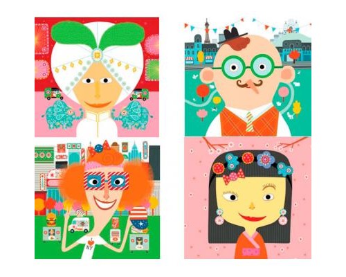 Набір для творчості Djeco Наклейки Каламбур 200 шт (DJ08934)