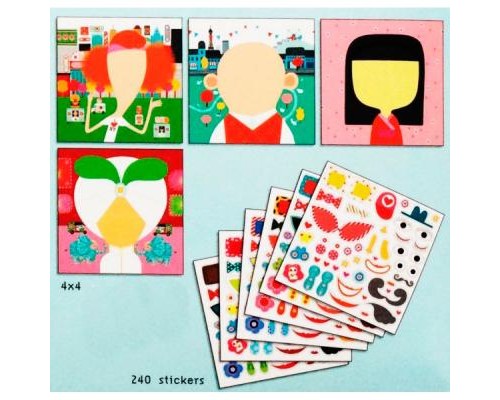 Набір для творчості Djeco Наклейки Каламбур 200 шт (DJ08934)
