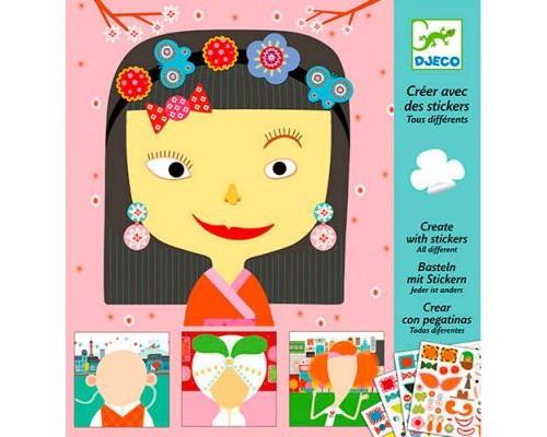 Набір для творчості Djeco Наклейки Каламбур 200 шт (DJ08934)