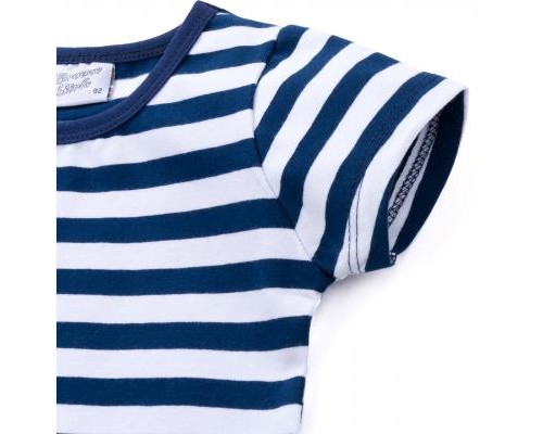 Плаття дитяче Breeze в смужку з кишеньками (8992-92G-blue)