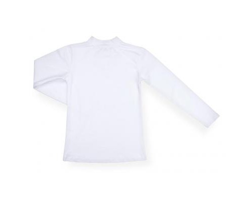 Кофта дитяча Matilda зі стійкою і мереживом на поличці (8658-152-white)