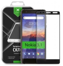 Скло захисне Vinga для Nokia 3.1 Black (VTPGS-N31B)