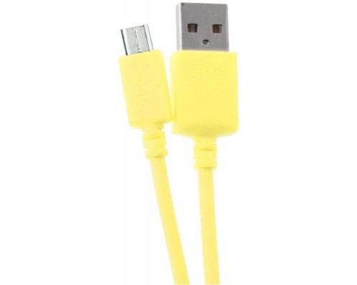 Дата кабель USB 2.0 AM to Micro 5P 2.0m CK-08 Yellow Inkax (F_62193)
