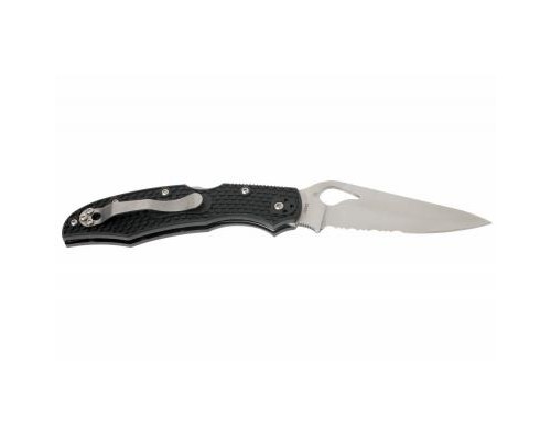 Ніж Spyderco Byrd Cara Cara 2, FRN, полусеррейтор (BY03PSBK2)