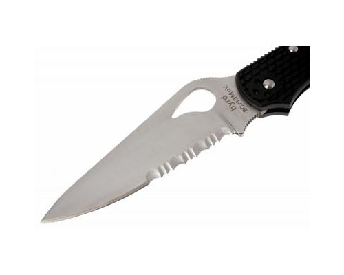 Ніж Spyderco Byrd Cara Cara 2, FRN, полусеррейтор (BY03PSBK2)