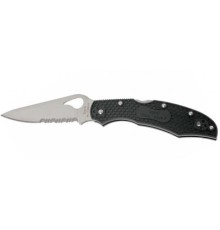 Ніж Spyderco Byrd Cara Cara 2, FRN, полусеррейтор (BY03PSBK2)
