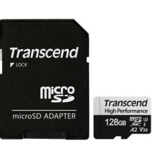 Карта пам'яті Transcend 128GB microSDXC class 10 UHS-I U3 A2 (TS128GUSD330S)