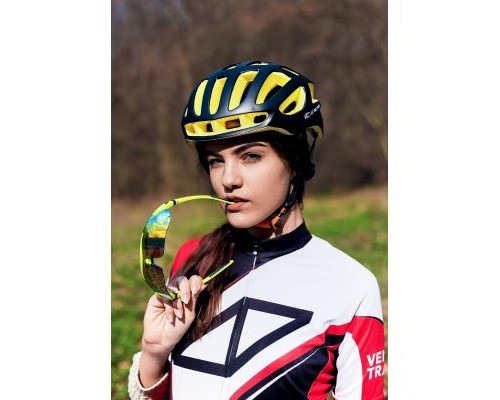 Шолом Velotrade СIGNA TT-4 черно-желтый L (58-61см) (HEAD-021)