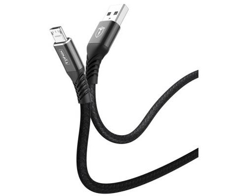 Дата кабель USB 2.0 AM to Micro 5P 2.0m Jagger T-M814 Black T-Phox (T-M814(2) black)