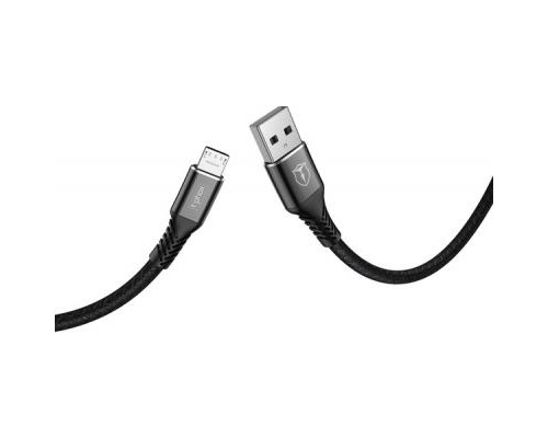 Дата кабель USB 2.0 AM to Micro 5P 2.0m Jagger T-M814 Black T-Phox (T-M814(2) black)