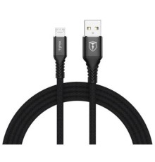 Дата кабель USB 2.0 AM to Micro 5P 2.0m Jagger T-M814 Black T-Phox (T-M814(2) black)