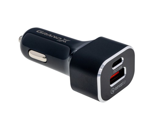 Зарядний пристрій Grand-X CH-29 PD 3.0, Quick Charge QС3.0, 1 TypeC, 1 USB (CH-29)