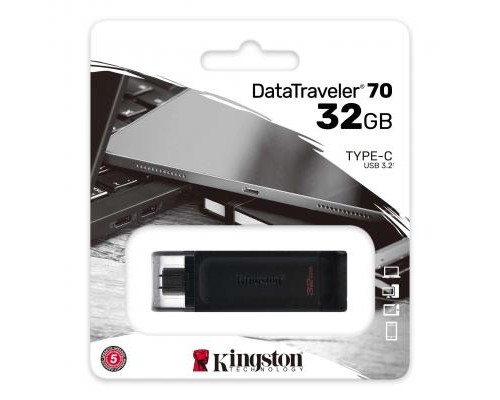 USB флеш накопичувач Kingston 32GB DataTraveler 70 USB 3.2 / Type-C (DT70/32GB)