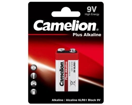 Батарейка Camelion Крона 6LR61 9V Plus Alkaline * 1 (6LR61-BP1) 