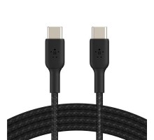 Дата кабель USB-С - USB-С BRAIDED, 1m, black Belkin (CAB004BT1MBK)