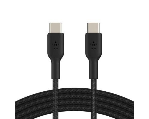 Дата кабель USB-С - USB-С BRAIDED, 1m, black Belkin (CAB004BT1MBK)